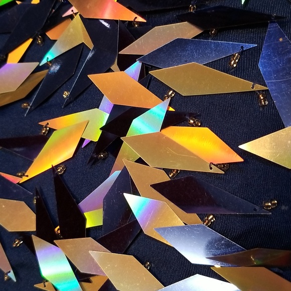 Glamour Royal blue Jazz Dance Costume - Picture 11 of 14